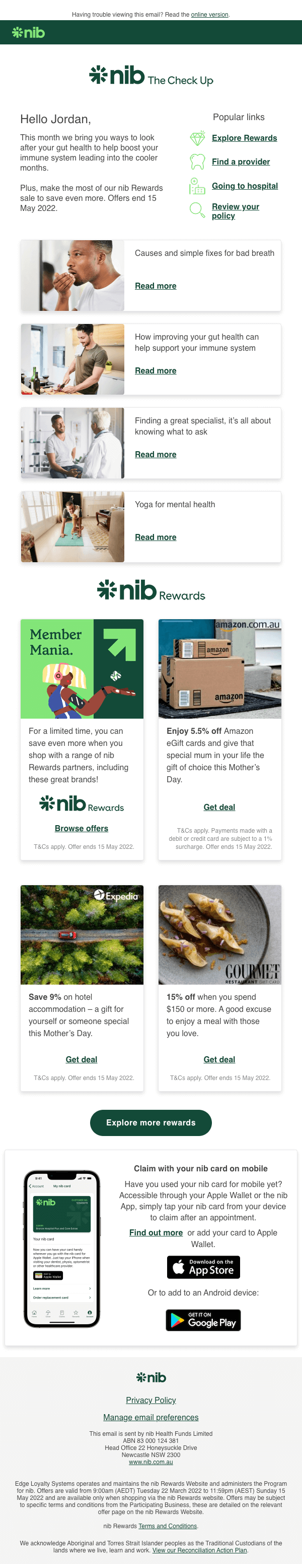 Newsletter desktop template