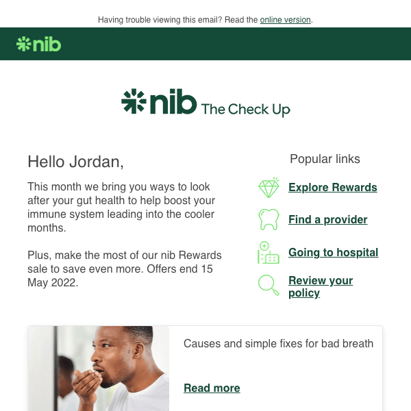 Newsletter email template